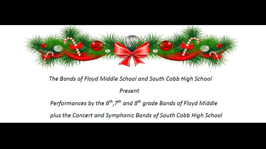 6, 7, and 8th grade band concert information 